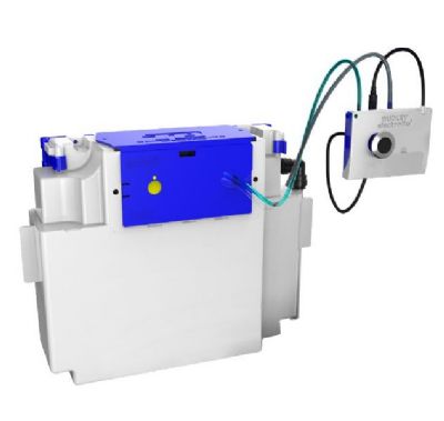 THOMAS DUDLEY VANTAGE CHROME DUAL FLUSH CONCEALED PNEUMATIC CISTERN with 40mm MAINS POWERED ELECTROFLO ELECTRONIC BUTTON, 322893 (TD)